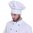 Unisex chef hat with piping