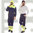 Unisex trousers with high visibility bands