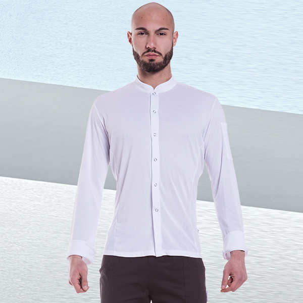 Breathable men's shirt for hot environments