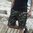 Multi-pocket camouflage bermuda shorts