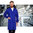 Unisex work coat with anti-entanglement flap