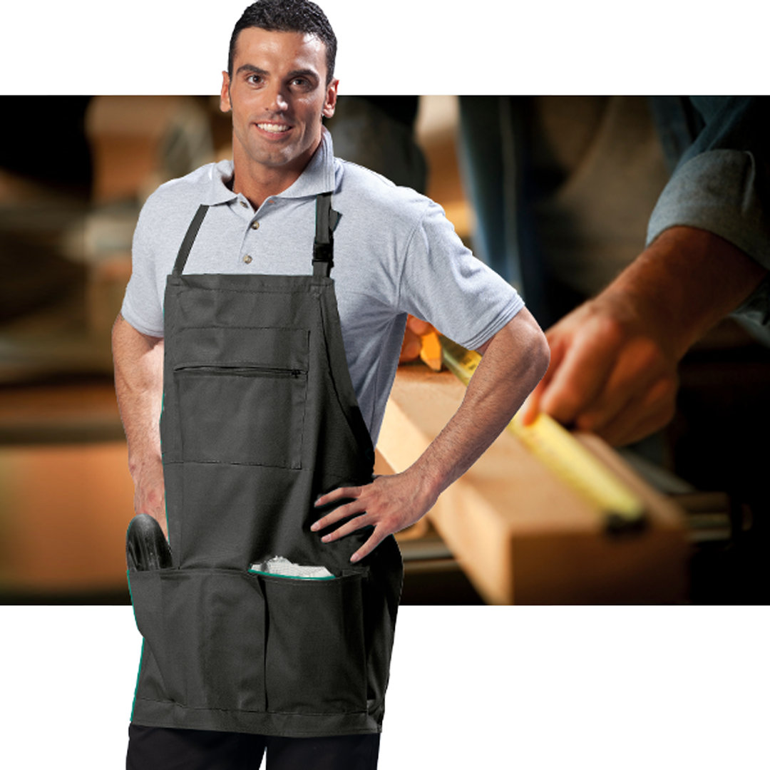 Multi-pocket work apron
