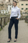 Pantalone donna elasticizzato Blu Navy