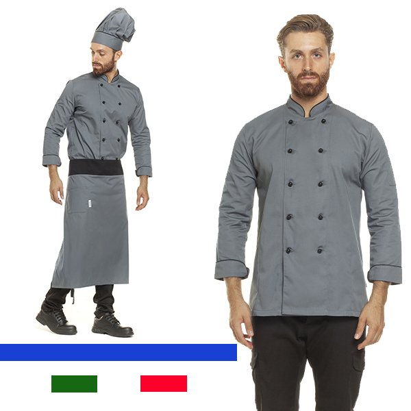 Gray chef jacket