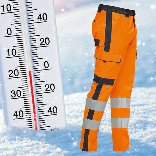 High visibility winter trousers