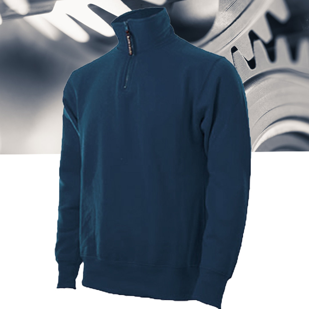 Unisex half-zip work sweatshirt
