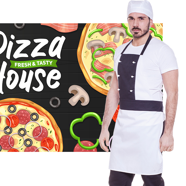 Apron for Neapolitan pizza chef