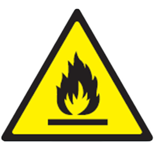 DANGER SIGN FLAMMABLE MATERIAL