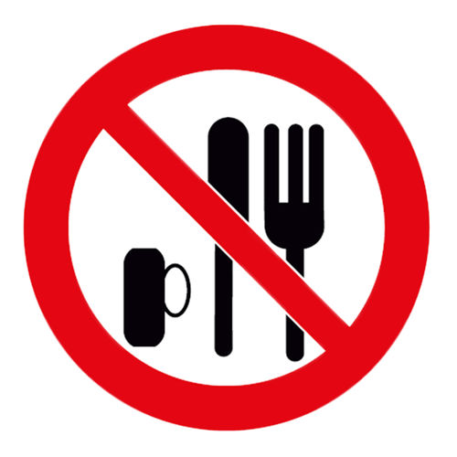 SIGNS PROHIBITION TO EATING AND DRINKING
