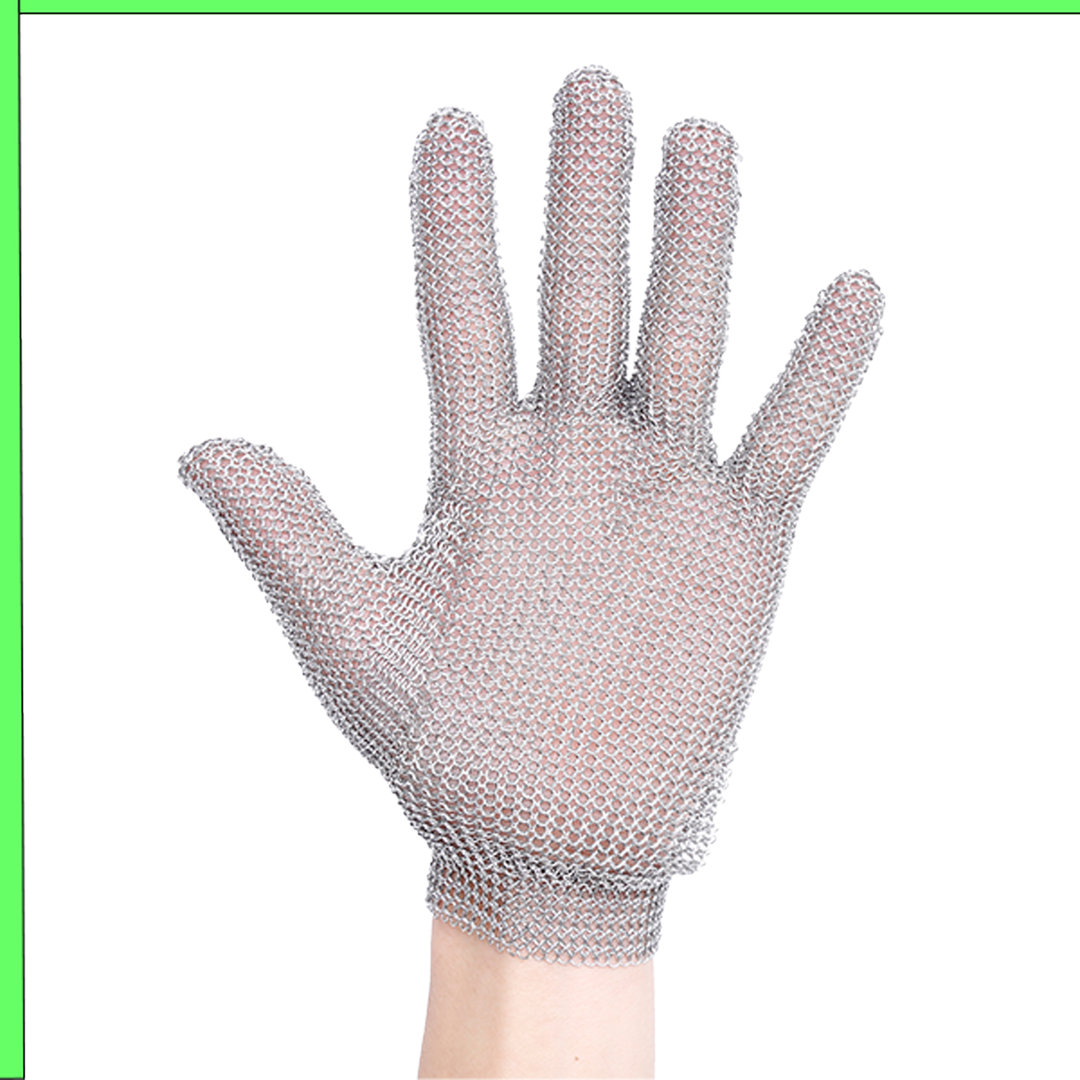 Cut-resistant steel glove