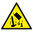 DANGER SIGN FOR FALLING MATERIALS FROM ABOVE