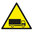 DANGER SIGN FOR VEHICLE PASSAGE