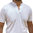 Men's mandarin collar polo shirt compliant with HACCP